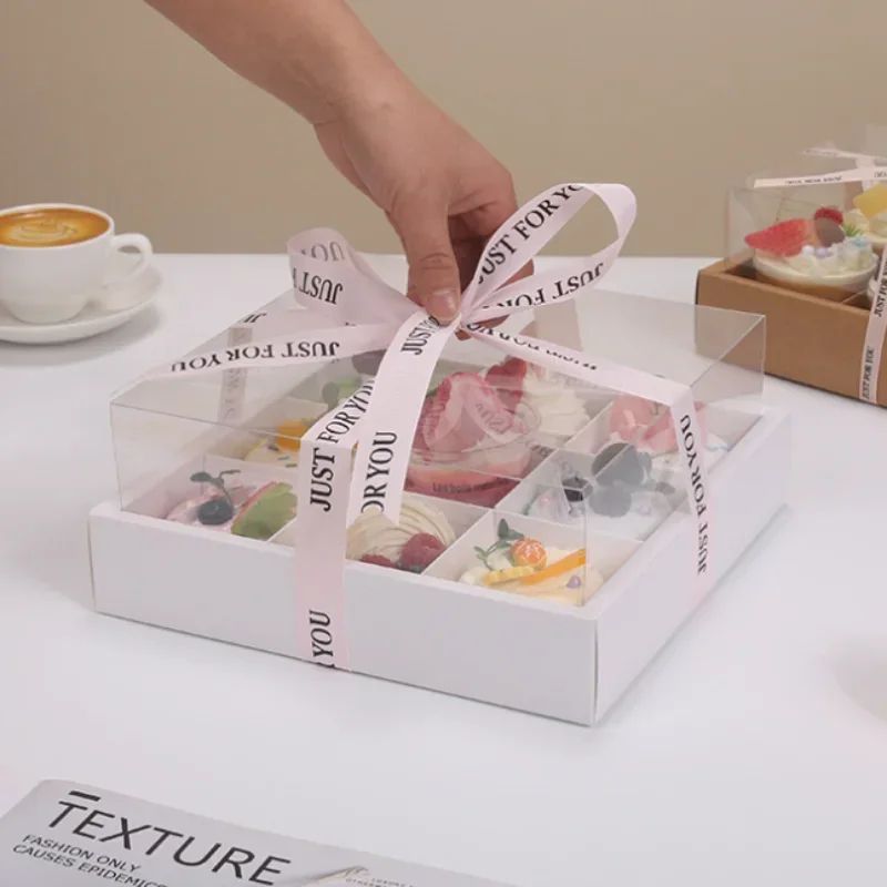 Transparent Cupcake Carrier Box With Insert 6912Hole Clear Cupcake Container For Safe Transport 2