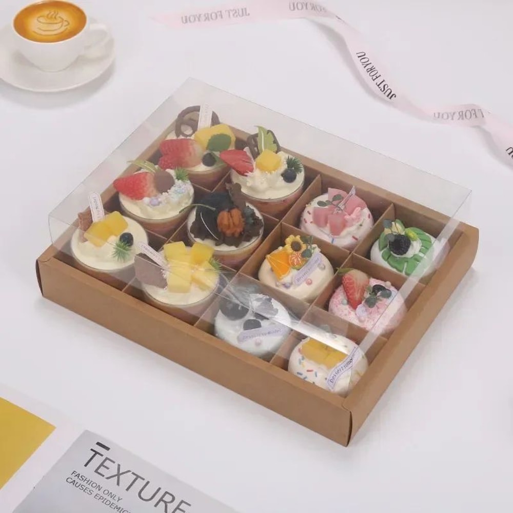 Transparent Cupcake Carrier Box With Insert 6912Hole Clear Cupcake Container For Safe Transport 3