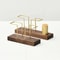Minimalist Wooden Napkin Holder With Toothpick Compartment Vertical Tissue Dispenser For Cafe Table 5
