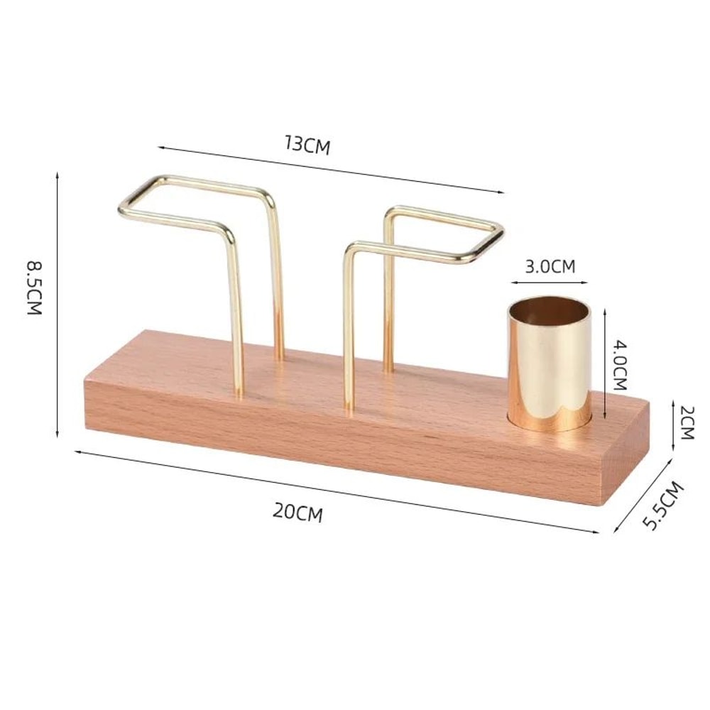 Minimalist Wooden Napkin Holder With Toothpick Compartment Vertical Tissue Dispenser For Cafe Table 8