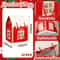 Kraft Paper HouseShaped Christmas Candy Boxes With Rope Handles Set Of 10 2