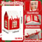 Kraft Paper HouseShaped Christmas Candy Boxes With Rope Handles Set Of 10 2