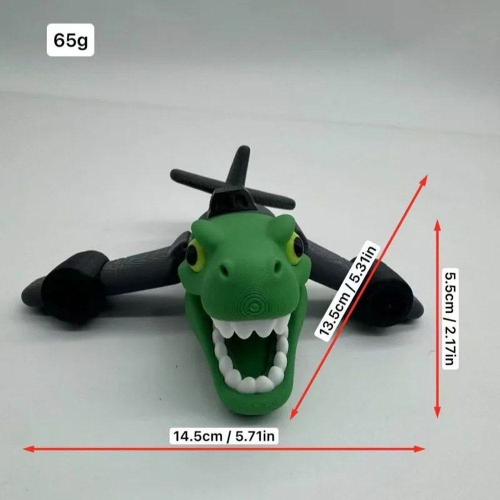Bombardino Crocodilo Italian Brainrot Figurine 3D Printed Desk Ornament Meme Collectible 6