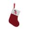 Cozy Knitted Mini Christmas Stocking With AZ Letter Snowflake Design Hanging Loop 0