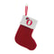 Cozy Knitted Mini Christmas Stocking With AZ Letter Snowflake Design Hanging Loop 14