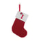 Cozy Knitted Mini Christmas Stocking With AZ Letter Snowflake Design Hanging Loop 8