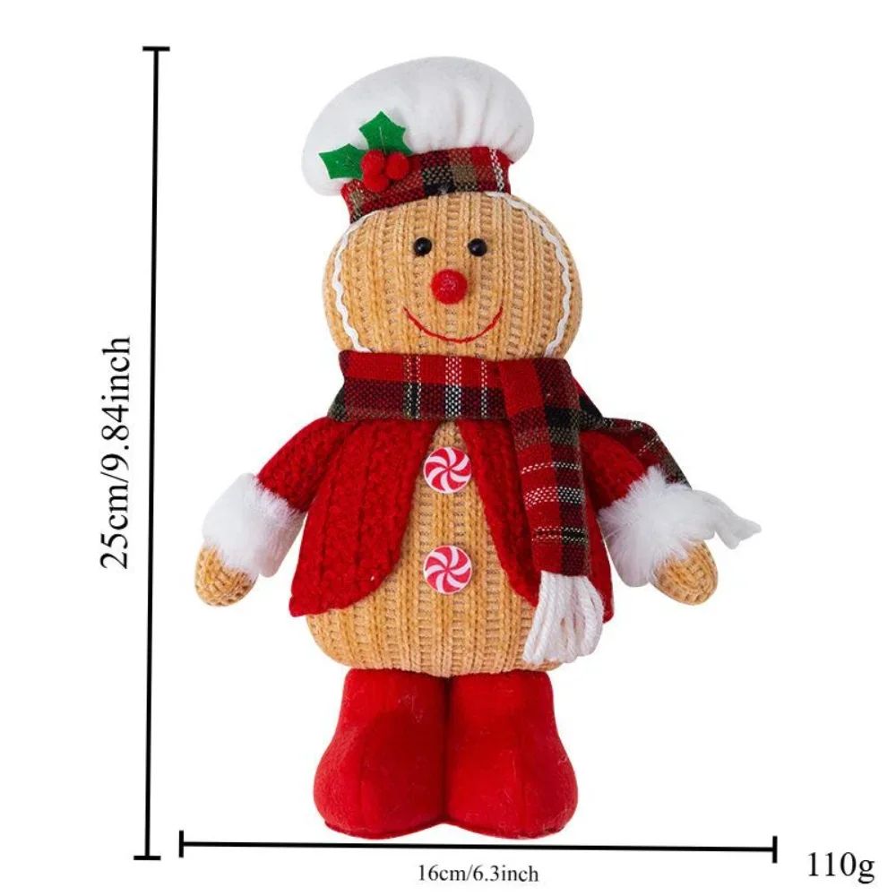 Gingerbread Man Plush Christmas Gingerbread Doll Pillow For Cozy Holiday Decor 6