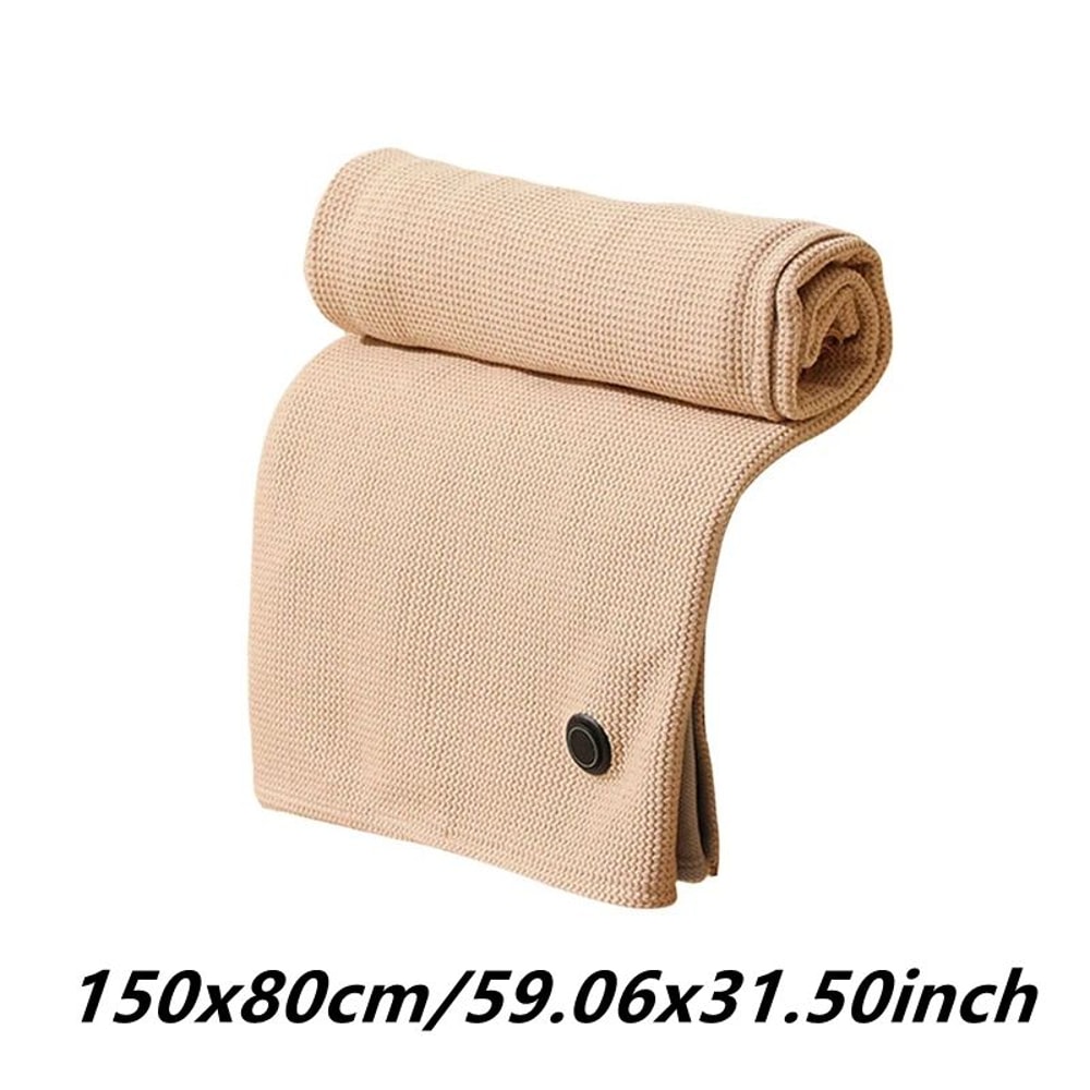 Wearable USB Heated Blanket Shawl With 3 Heat Levels Cozy Office Wrap MachineWashable Warm Quilt 7