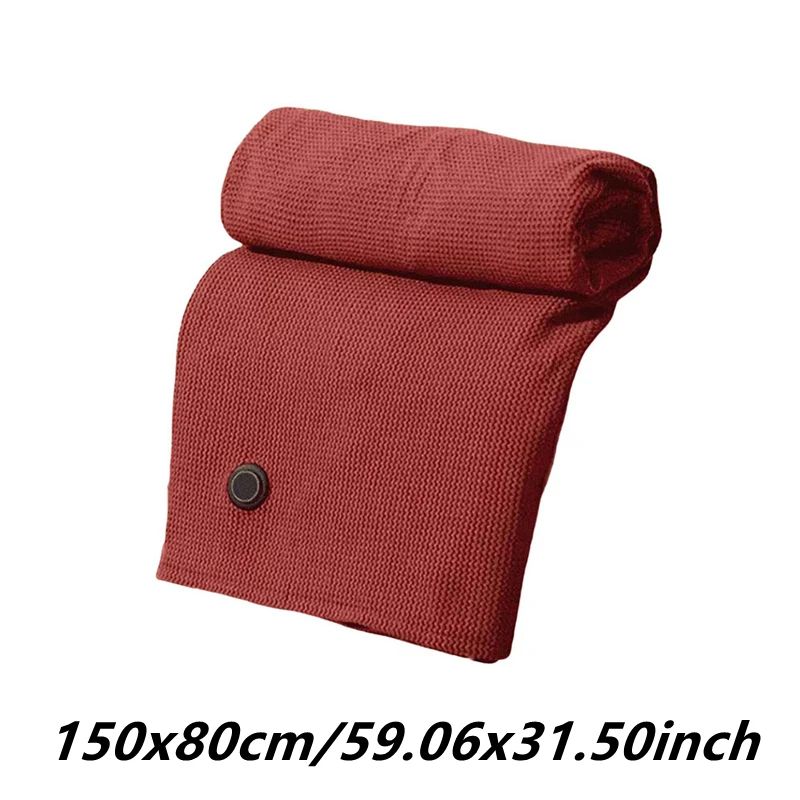 Wearable USB Heated Blanket Shawl With 3 Heat Levels Cozy Office Wrap MachineWashable Warm Quilt 8