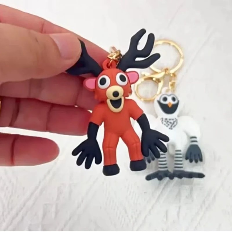 Handcrafted Deer Owl Cartoon Animal Keychain Bag Pendant Charm For Kids Gifts 1