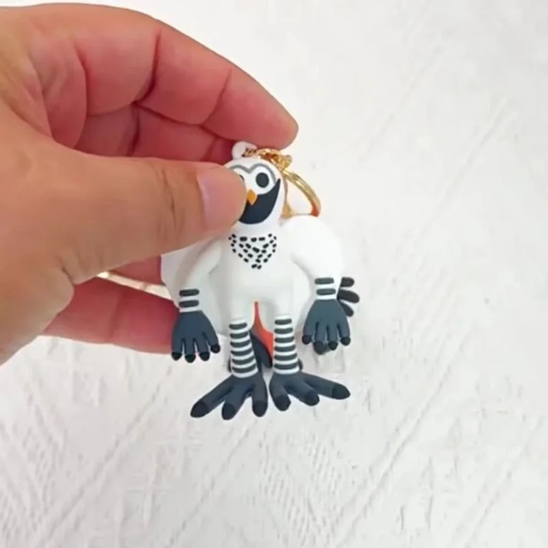 Handcrafted Deer Owl Cartoon Animal Keychain Bag Pendant Charm For Kids Gifts 4
