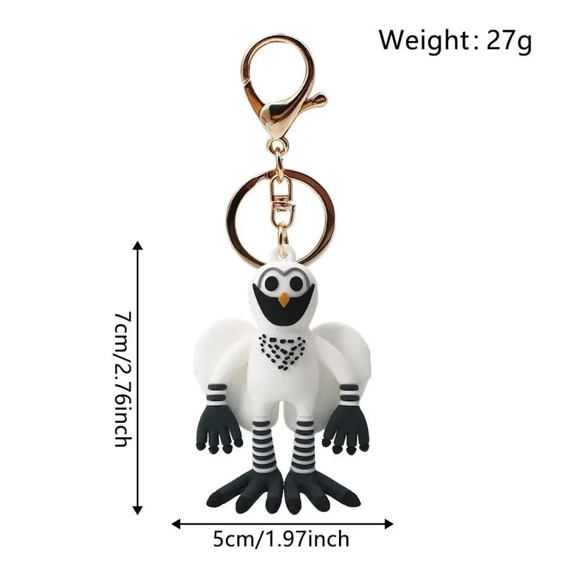 Handcrafted Deer Owl Cartoon Animal Keychain Bag Pendant Charm For Kids Gifts 6