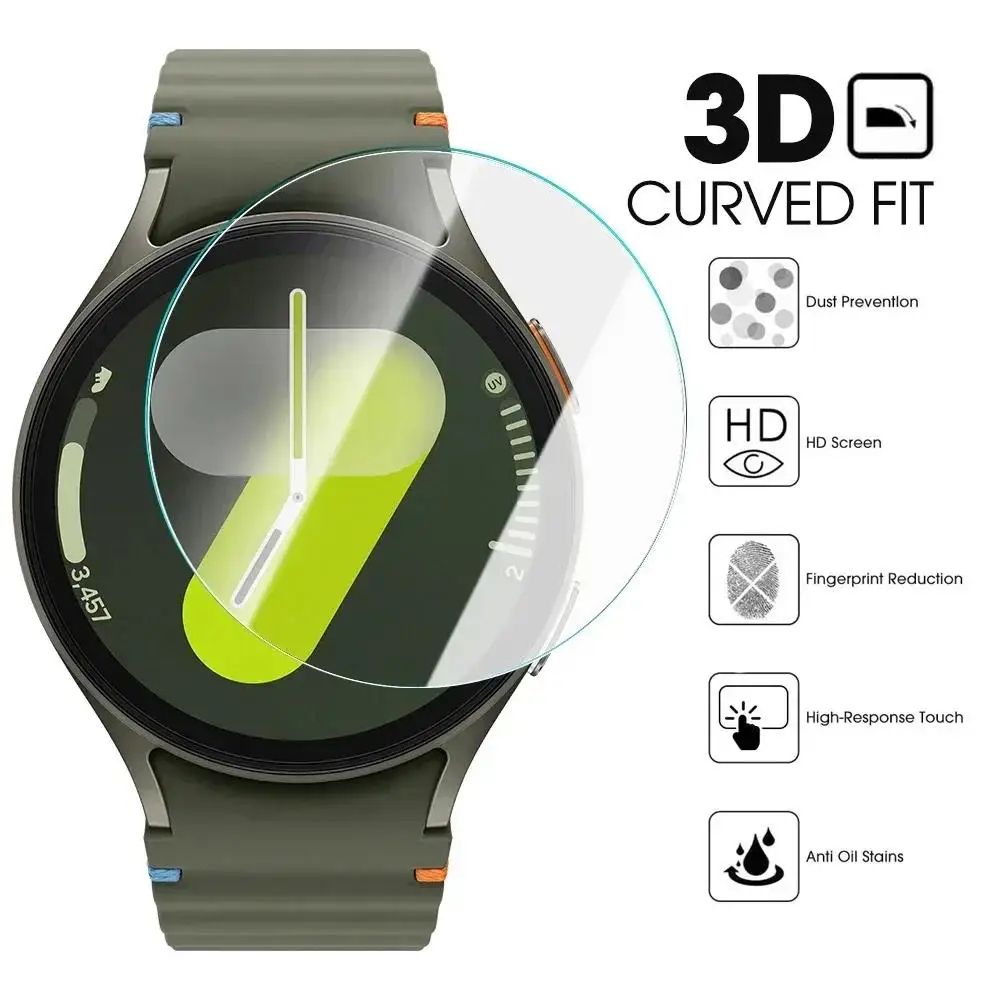 Samsung Galaxy Watch 7 Tempered Glass Screen Protector 40mm44mmUltra 9H HD AntiScratch BubbleFree 1