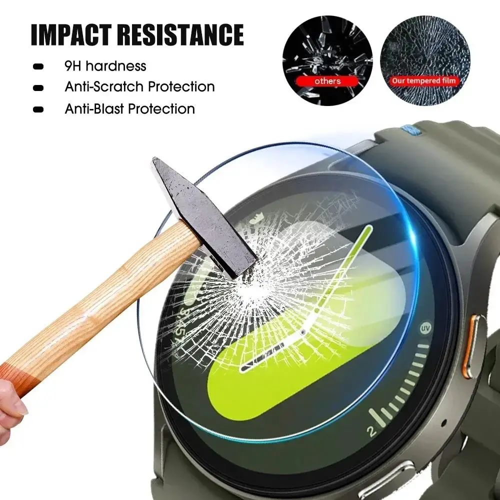 Samsung Galaxy Watch 7 Tempered Glass Screen Protector 40mm44mmUltra 9H HD AntiScratch BubbleFree 2