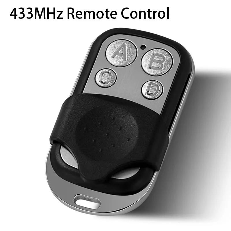 433MHz Remote Control Duplicator 4Button Metal Key Fob For Garage Doors Gates 0
