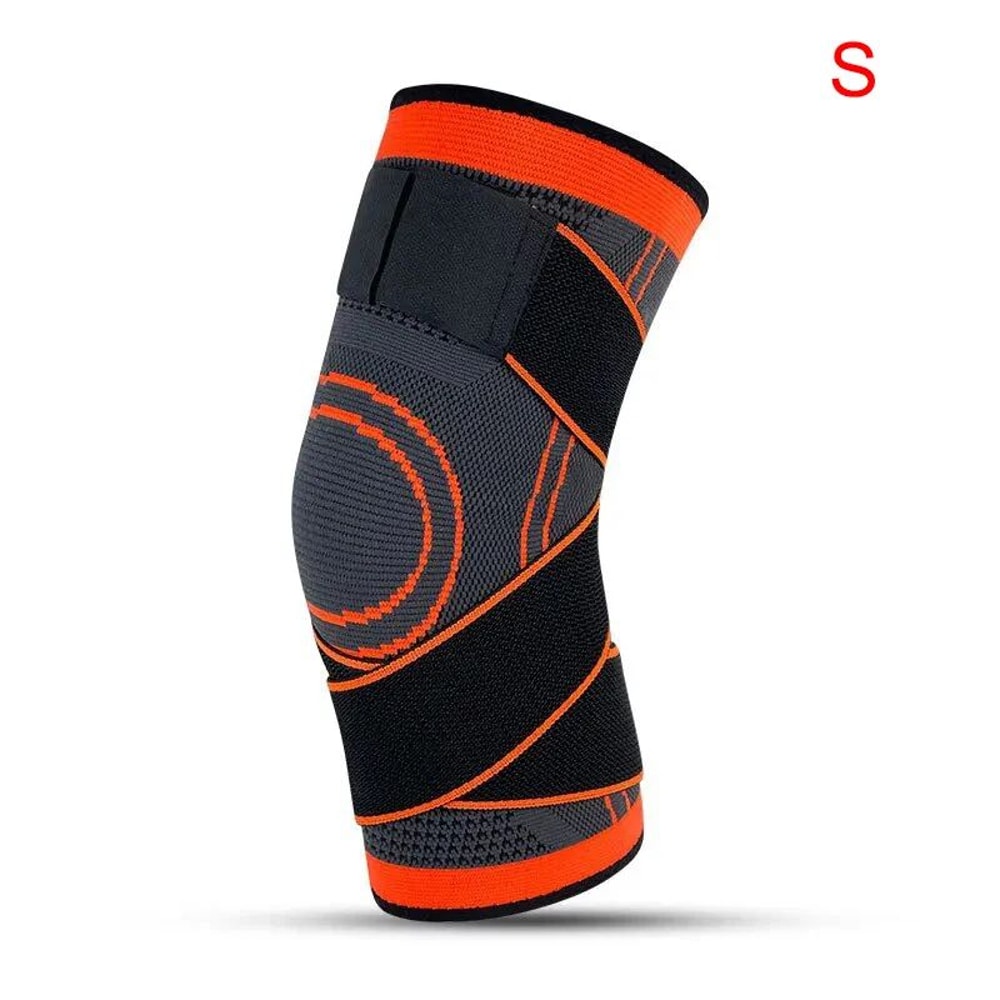 Adjustable Knee Compression Sleeve With Patella Stabilizer Strap For Sports Running 9