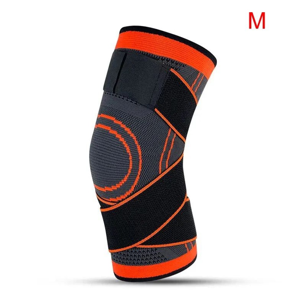 Adjustable Knee Compression Sleeve With Patella Stabilizer Strap For Sports Running 10