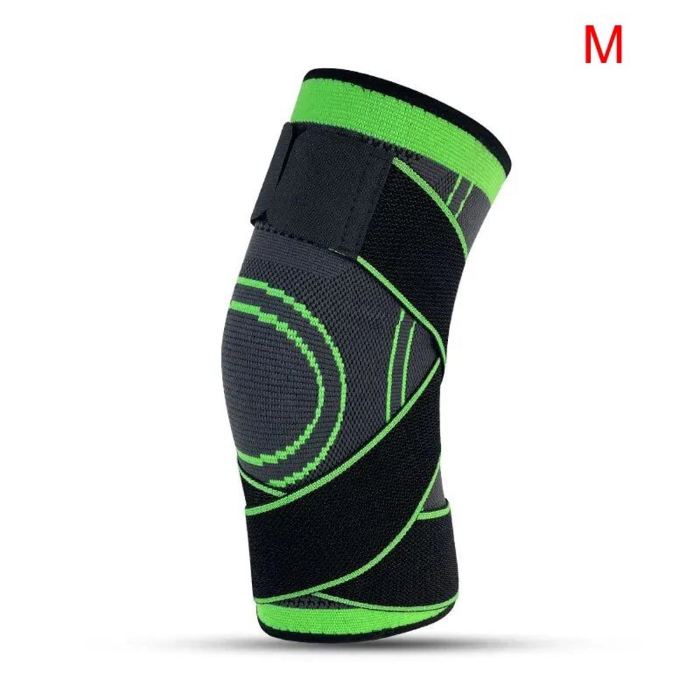Adjustable Knee Compression Sleeve With Patella Stabilizer Strap For Sports Running 13