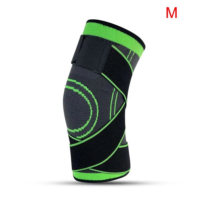 Adjustable Knee Compression Sleeve With Patella Stabilizer Strap For Sports Running 13