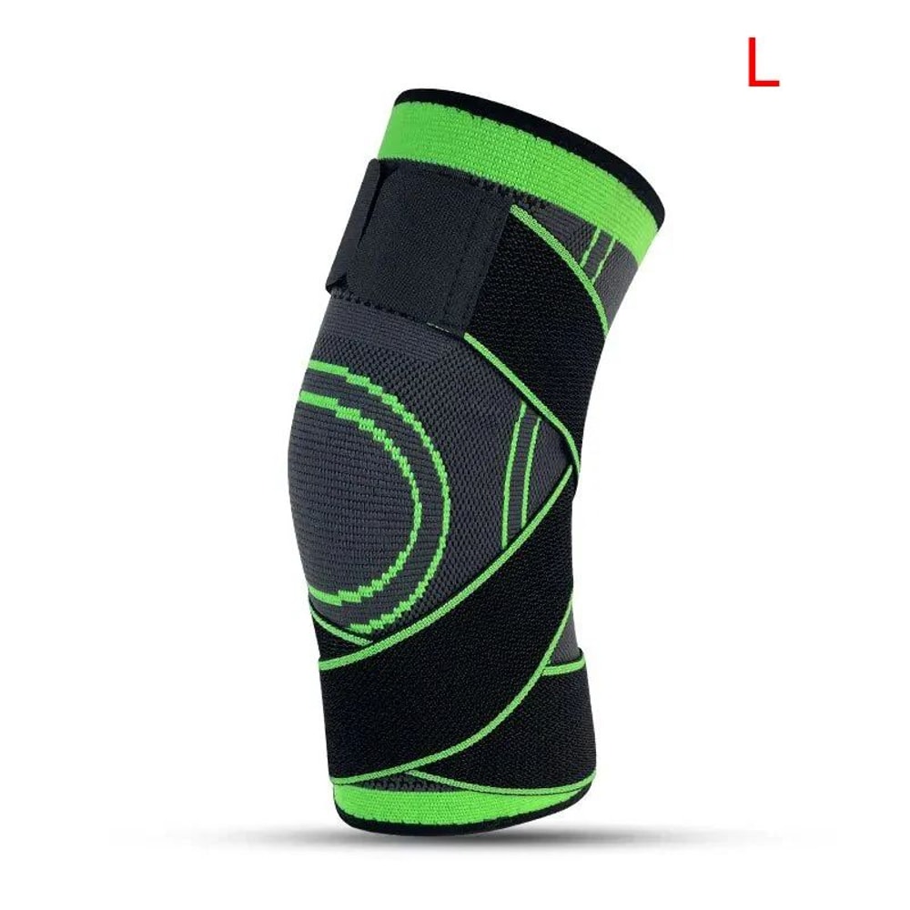Adjustable Knee Compression Sleeve With Patella Stabilizer Strap For Sports Running 14