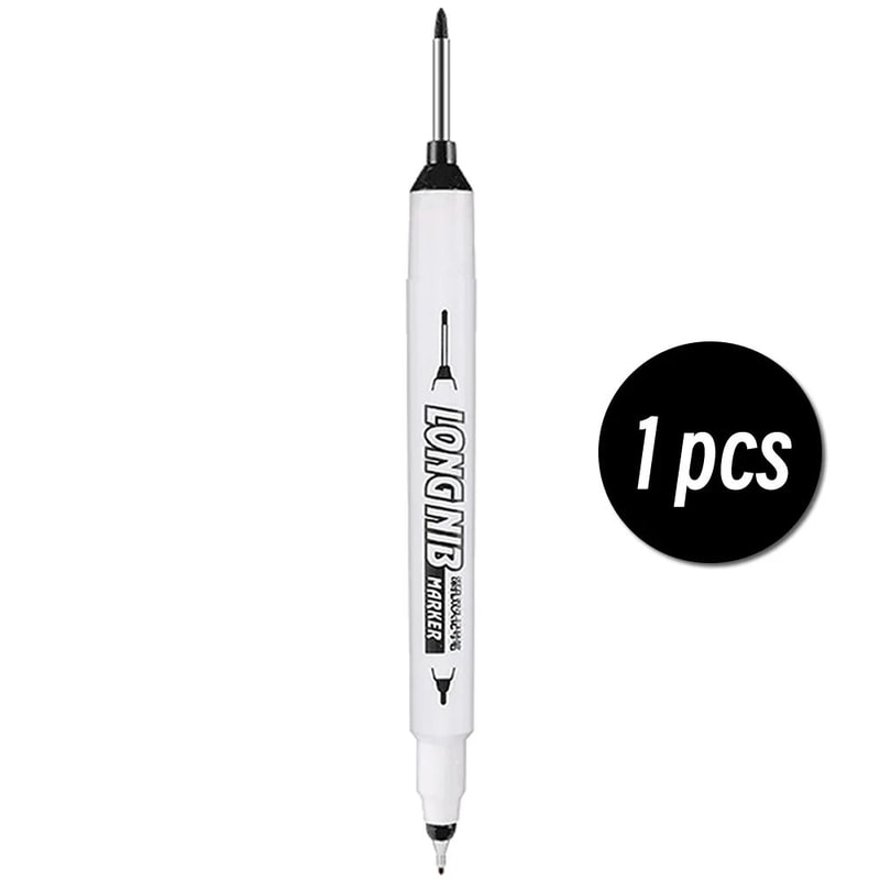 20mm Deep Hole Marker LongTip DualNib Woodworking Marker Pen For Precise Marks 6