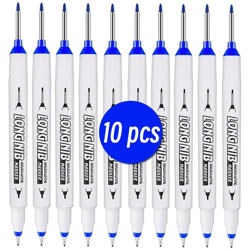 20mm Deep Hole Marker LongTip DualNib Woodworking Marker Pen For Precise Marks 16