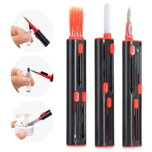 3-in-1 Earbud Cleaning Pen for AirPods & Bluetooth Earbuds – Charging Case Cleaner Brush Tool