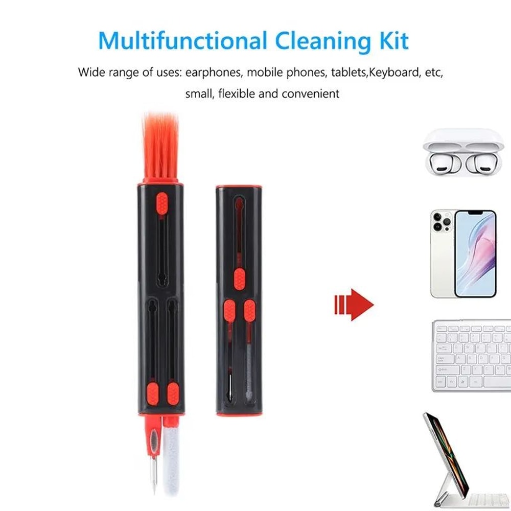 3in1 Earbud Cleaning Pen For AirPods Bluetooth Earbuds Charging Case Cleaner Brush Tool 4