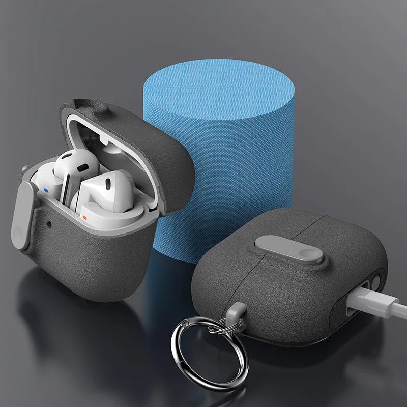 Locking Galaxy Buds 3 Case With Keychain Clip Shockproof Protective Cover Fits Buds 3 Buds 3 Pro 4