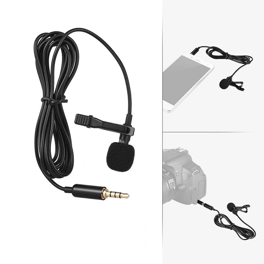15m Wired Lavalier Microphone ClipOn Lapel Mic With USBC 35mm For Clear Voice 2