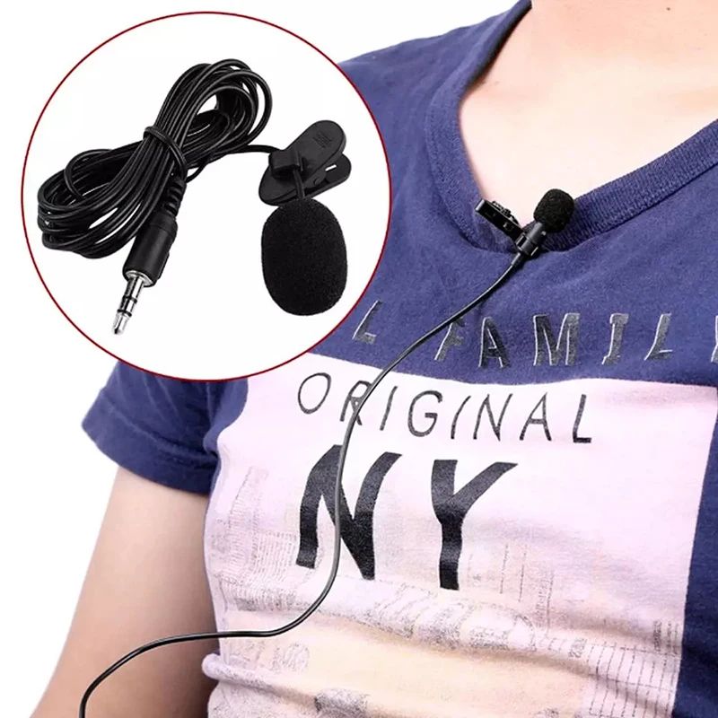 15m Wired Lavalier Microphone ClipOn Lapel Mic With USBC 35mm For Clear Voice 5