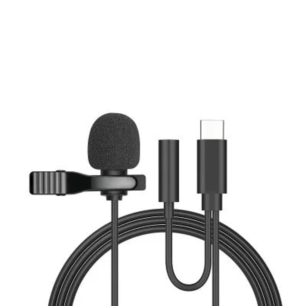 15m Wired Lavalier Microphone ClipOn Lapel Mic With USBC 35mm For Clear Voice 9
