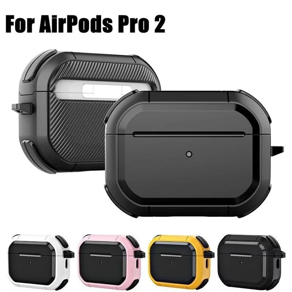 Shockproof Protective AirPods Case With Keychain Clip For AirPods Pro 21 And AirPods 123 0