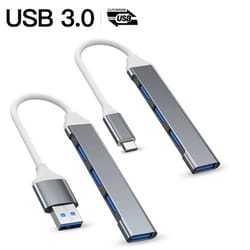 4-port usb-c otg adapter hub – usb c to usb 3.0 hub for phone, tablet & laptop