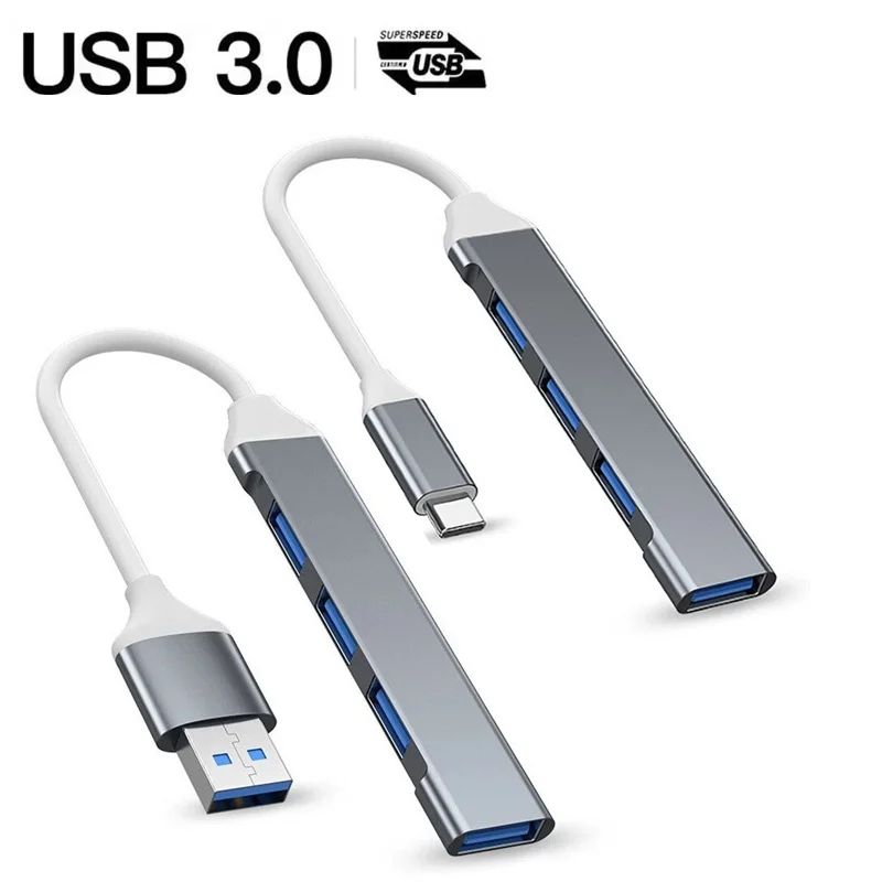 4Port USBC OTG Adapter Hub USB C To USB 30 Hub For Phone Tablet Laptop 0
