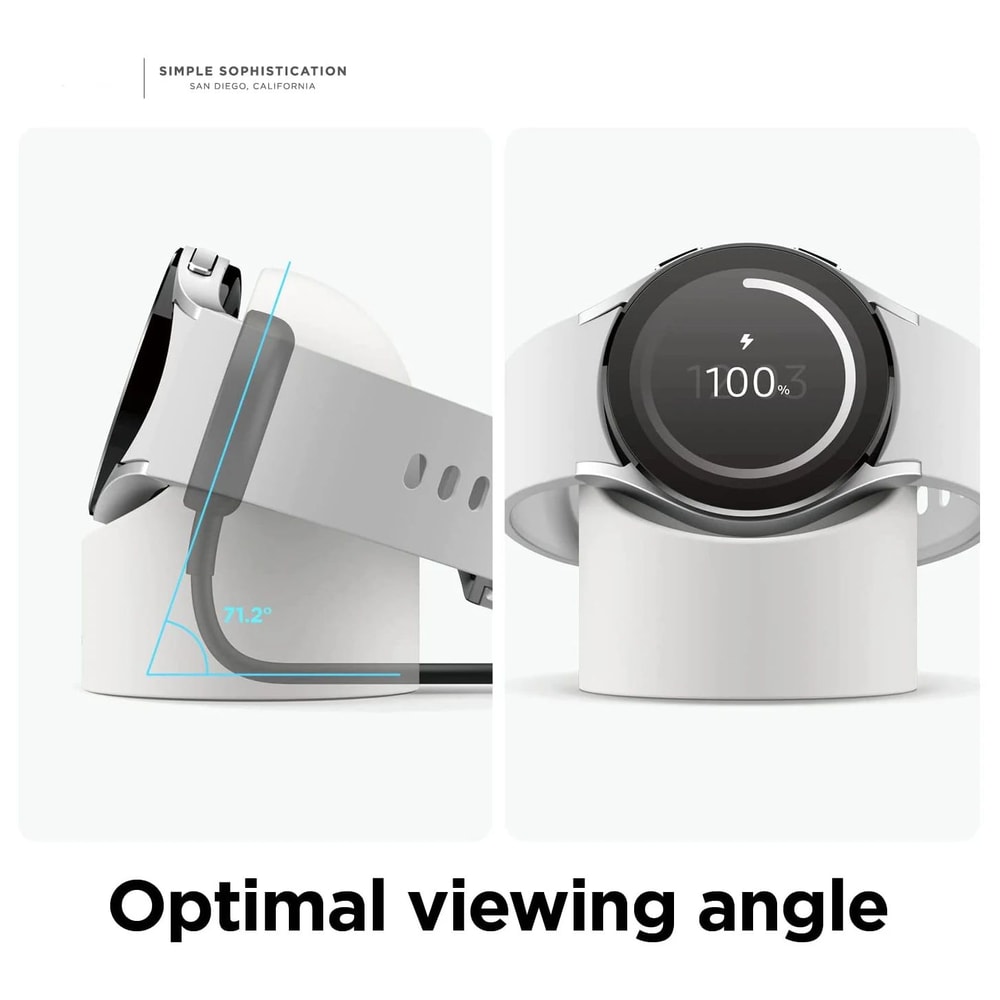 Samsung Galaxy Watch Charger Stand With Cable Management Silicone Dock For 404445mm Watch 3455 Pro 0