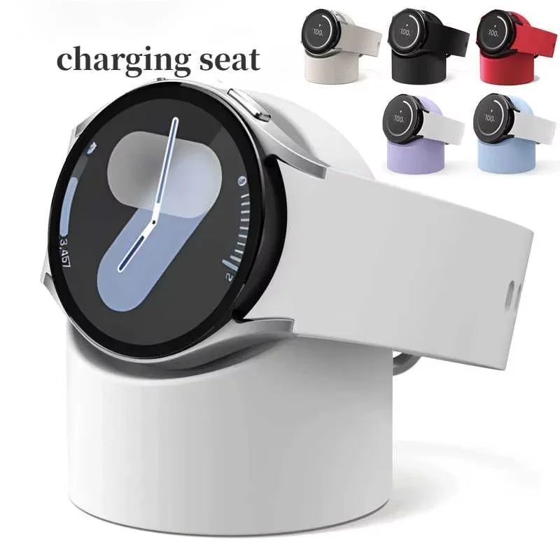 Samsung Galaxy Watch Charger Stand With Cable Management Silicone Dock For 404445mm Watch 3455 Pro 5