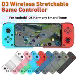 mobile game controller d3 bluetooth 5.0 stretchable gamepad for iphone & android