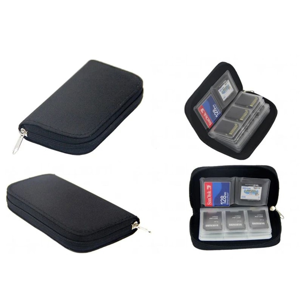 22Slot Memory Card Case Zippered SD Card Holder CFmicroSD Organizer 3