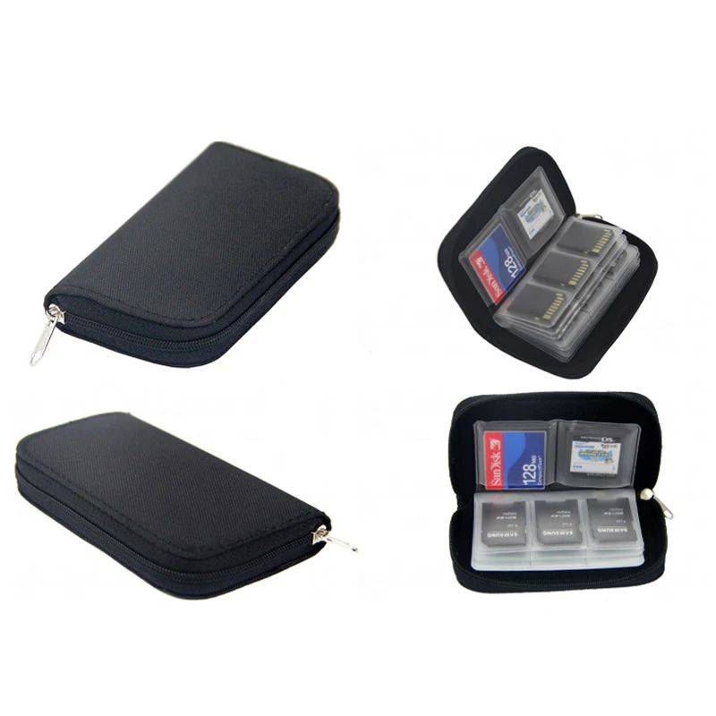 22Slot Memory Card Case Zippered SD Card Holder CFmicroSD Organizer 3