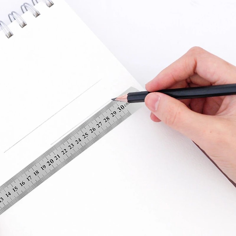 Stainless Steel Straight Ruler For Drafting And Daily Measuring DualScale Stainless Steel Ruler 1