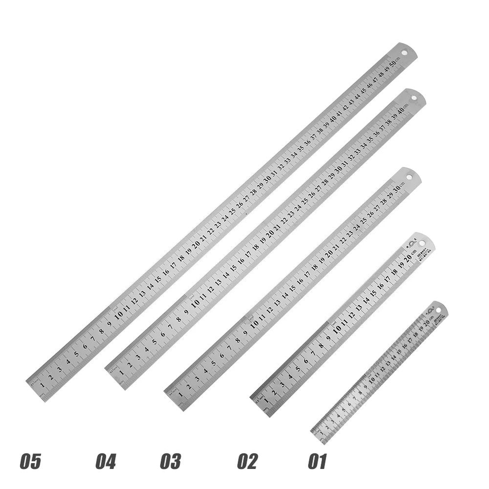 Stainless Steel Straight Ruler For Drafting And Daily Measuring DualScale Stainless Steel Ruler 4