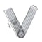Stainless Steel Straight Ruler For Drafting And Daily Measuring DualScale Stainless Steel Ruler 12