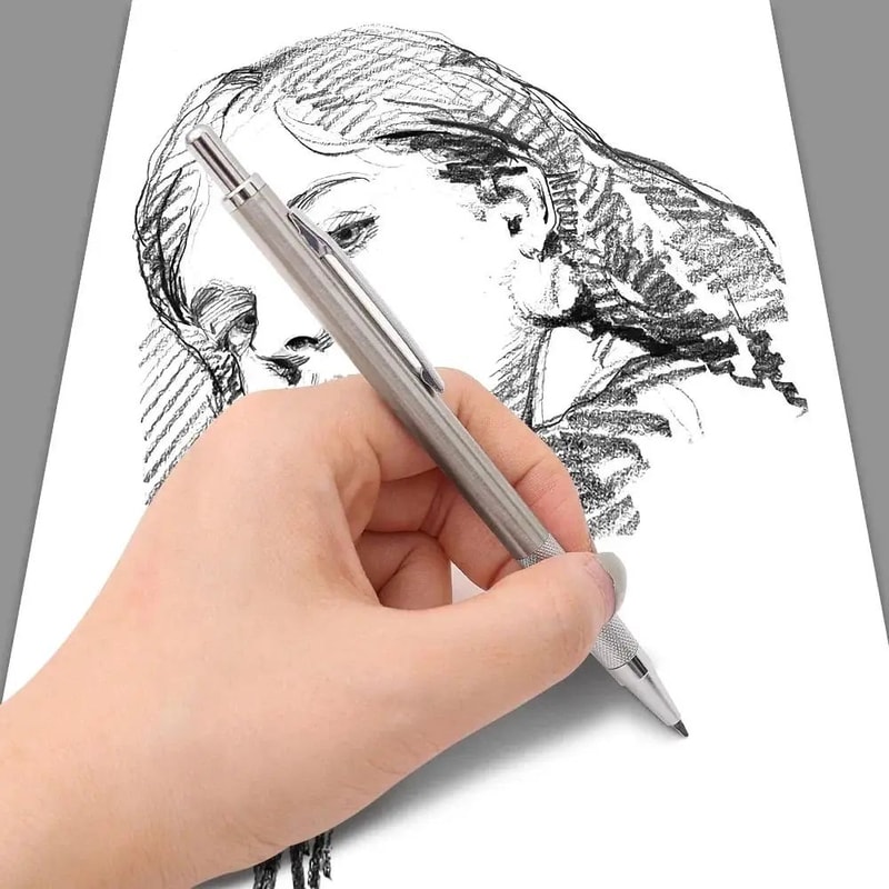 ProDraft Full Metal Mechanical Pencil Set 0320mm For Writing Drawing 1