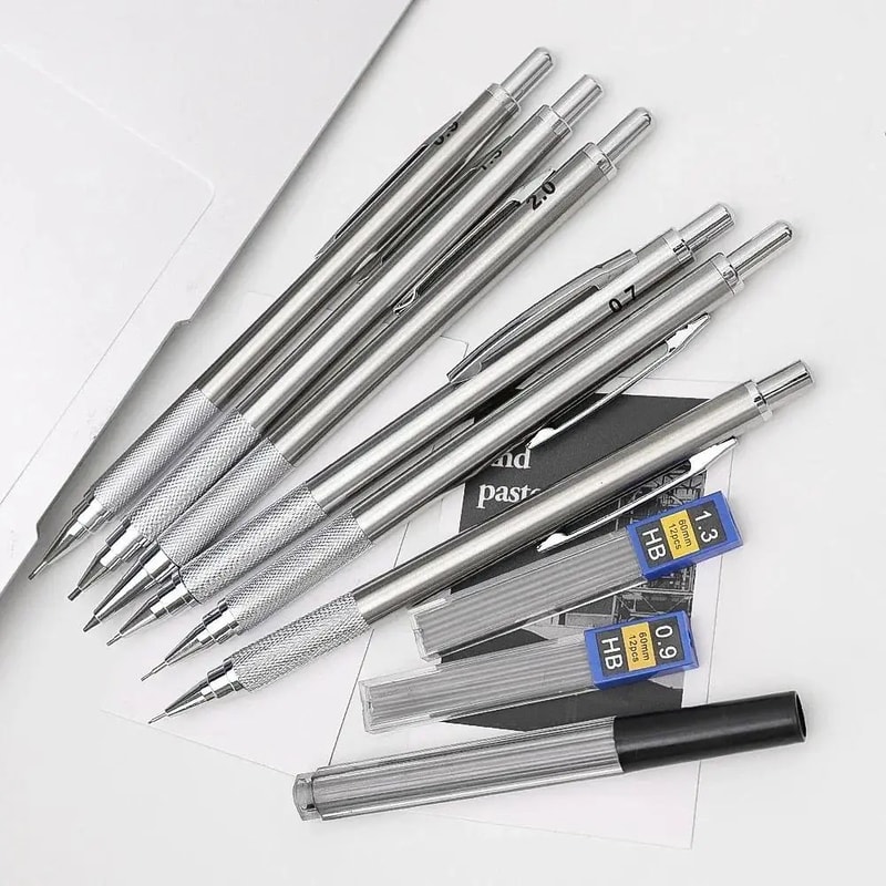 ProDraft Full Metal Mechanical Pencil Set 0320mm For Writing Drawing 2