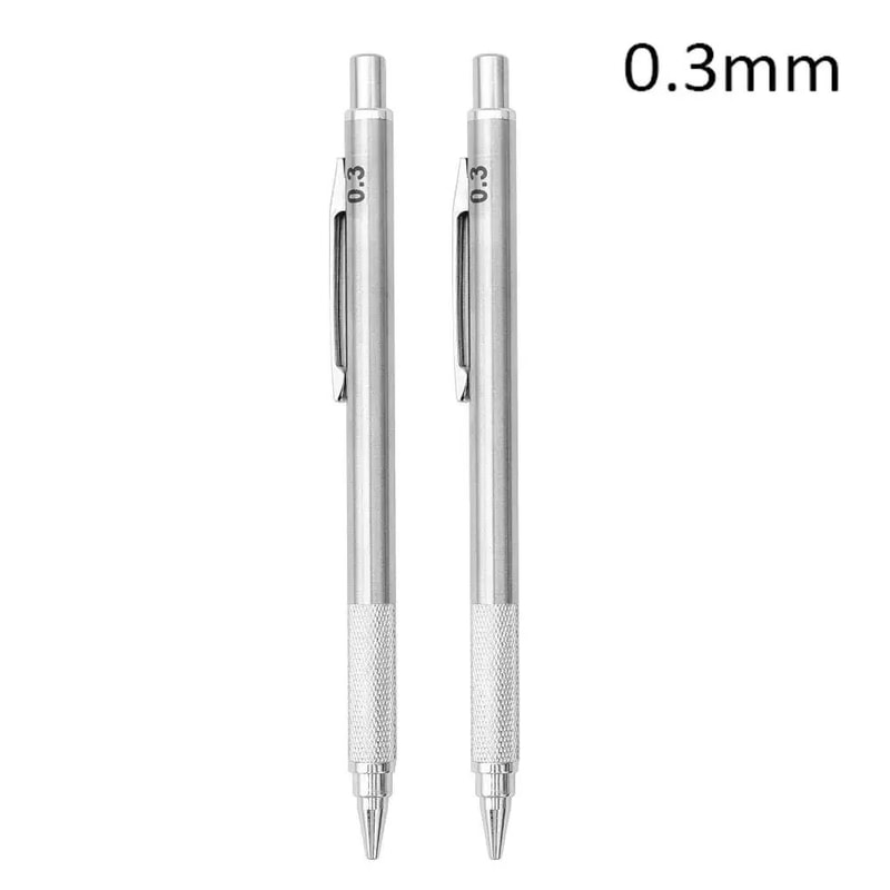 ProDraft Full Metal Mechanical Pencil Set 0320mm For Writing Drawing 18