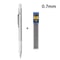 ProDraft Full Metal Mechanical Pencil Set 0320mm For Writing Drawing 8