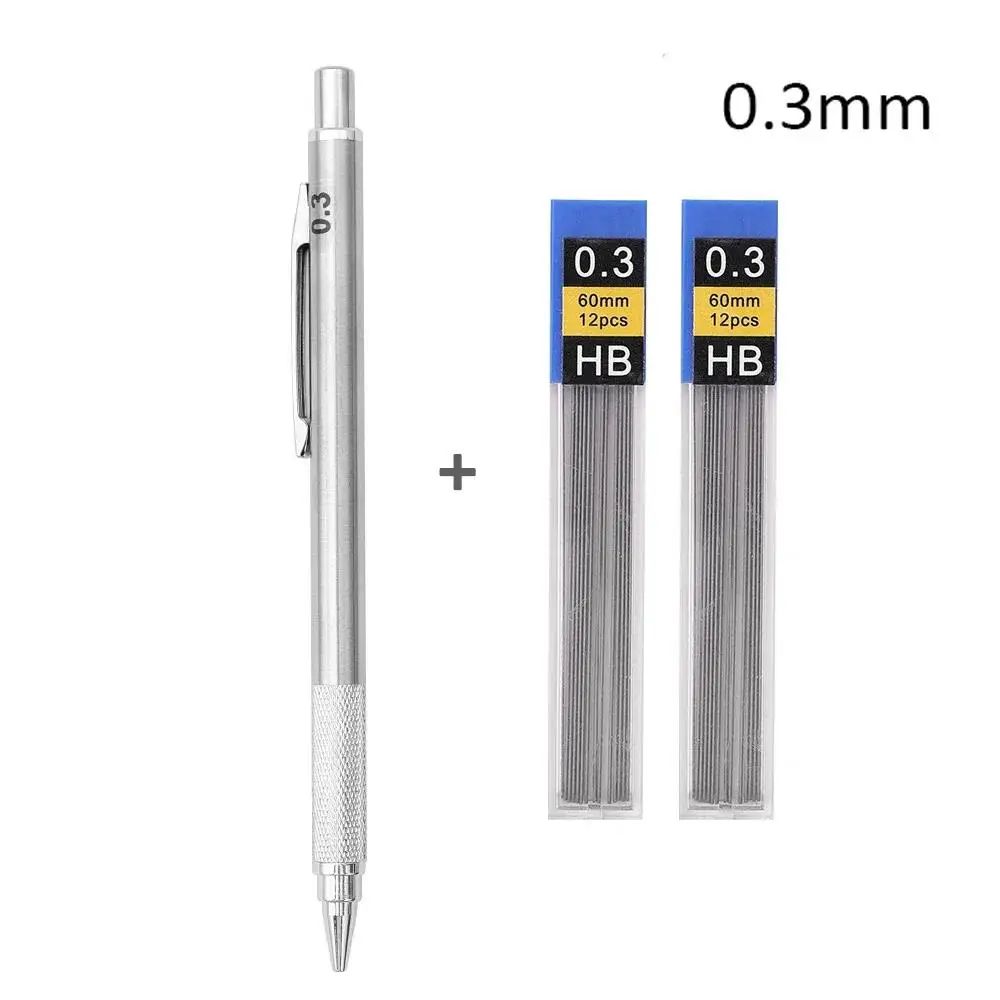 ProDraft Full Metal Mechanical Pencil Set 0320mm For Writing Drawing 12
