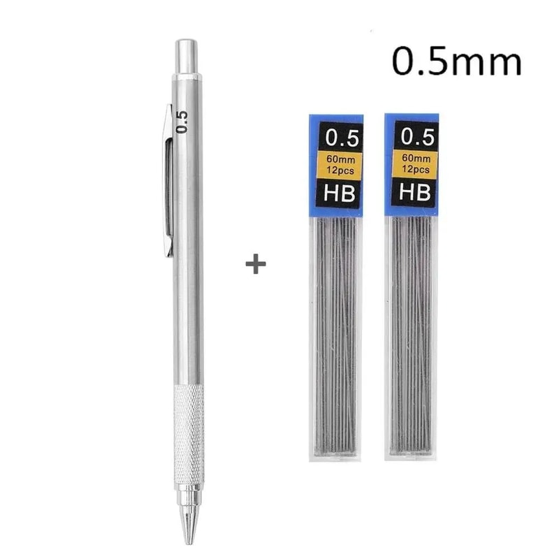 ProDraft Full Metal Mechanical Pencil Set 0320mm For Writing Drawing 13
