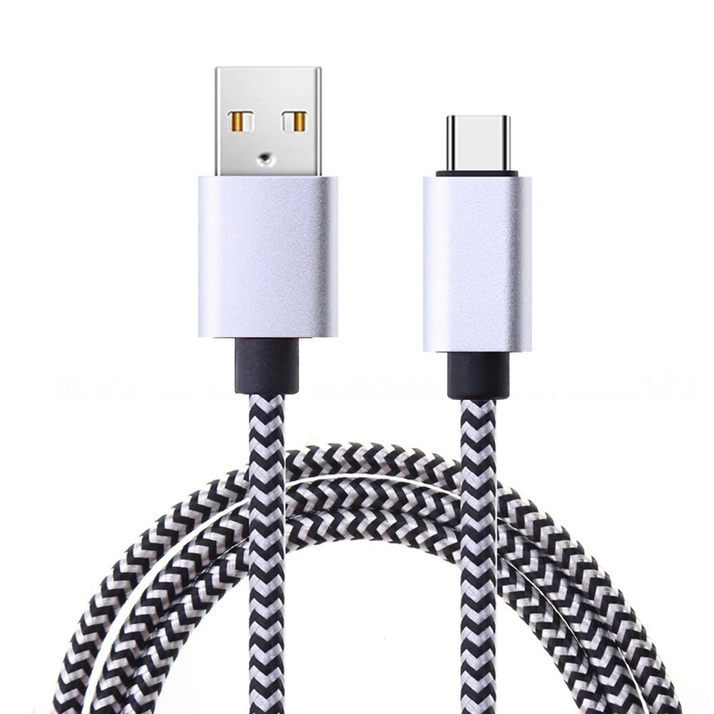 3m USBA To USBC Nylon Braided Fast Charging Data Cable 3A 7